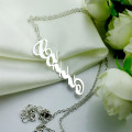 Vertical Carrie Name Necklace Personalised vertical Carrie-style name necklace product image