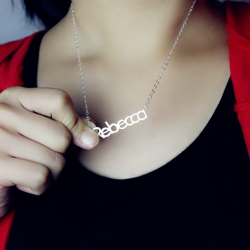 Letter initial pendant jewellery