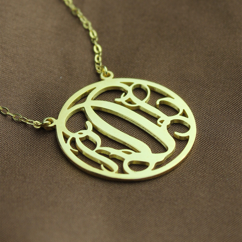 Monogram Name Necklace Monogram name necklace