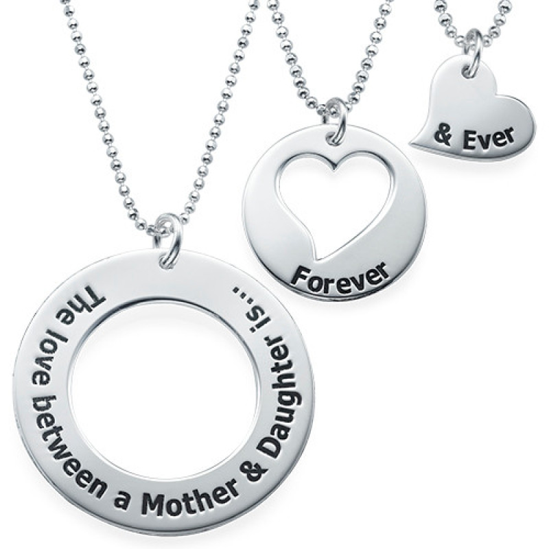 Three Generations Mother Daughter Necklace Three Generations Mother Daughter Necklace set