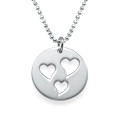 Mother and Daughter Cut Out Heart Necklace Set Mother and daughter cut-out heart necklace set with heart pendants