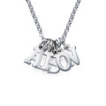 Multiple Initial Necklace in Silver Multiple initial necklace in silver with letter charms