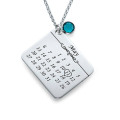 Personalised My Birthday Necklace with date engraving