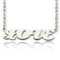 Capital Puff Font Name Necklace Personalised Capital Puff Font Name Necklace