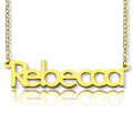 18ct Solid Gold Rebecca Style Name Necklace 18ct solid gold Rebecca style personalised name necklace