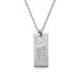 Personalised Silver Name Bar Necklace Personalised silver name bar necklace product view