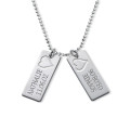 Silver Name Bar Necklace Pendant Personalised silver name bar necklace pendant view