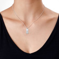 Silver Name Bar Necklace Detail Personalised silver name bar necklace detail view