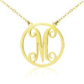 18ct Gold Plated Single Monogram Letter Necklace 18ct gold plated single monogram letter necklace pendant