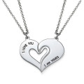 Silver Couples Breakable Heart Necklace Silver couples breakable heart necklace with two matching heart halves