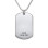 Father's Day Gifts - Silver Dog Tag Necklace	