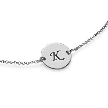 Sterling Silver Initial Bracelet/Anklet Sterling Silver Initial Bracelet/Anklet
