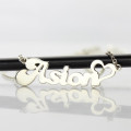 Silver Personalised Love Name Necklace Silver personalised love name necklace pendant