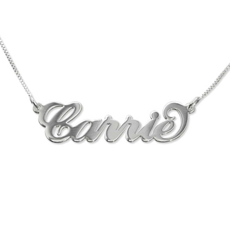 Small Carrie Style Personalised Name Necklace Small Carrie-style personalised name necklace