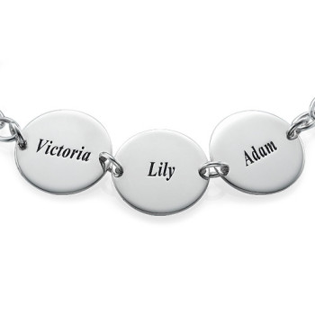 Special Gift for Mum - Disc Name Bracelet/Anklet Special Gift for Mum - Disc Name Bracelet/Anklet