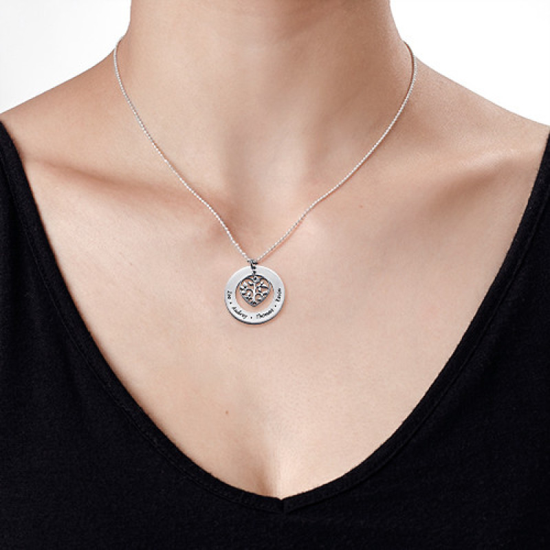 Heart Family Tree Necklace Heart family tree necklace product image