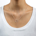 Sterling Silver Infinity Necklace with Initials Personalised infinity necklace with two initial charms