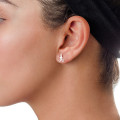 Sterling silver initial stud earrings product image