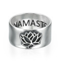 Sterling Silver Lotus Flower Ring Sterling silver lotus flower ring product view