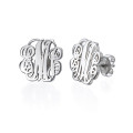 Sterling Silver Monogram Stud Earrings Sterling silver monogram stud earrings with personalised initials