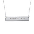 Sterling silver personalised nameplate necklace