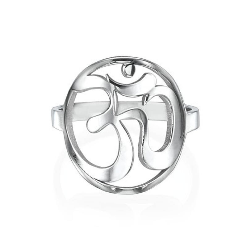 Sterling Silver Om Ring product image