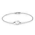 Sterling Silver Sideways Initial Bracelet Sterling silver sideways initial bracelet on a Rollo chain