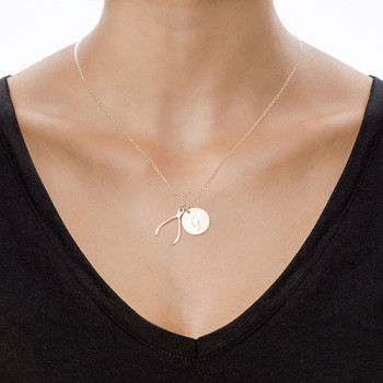 Sterling Silver Wishbone Necklace Sterling Silver Wishbone Necklace