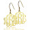18ct Solid Gold Personalised Monogram Earring