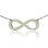 Solid White Gold 18ct Infinity Name Necklace