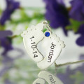 Personalised Baby Feet Necklace Personalised baby feet necklace product image