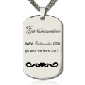 Custom Logo Dog Tag Necklace Custom logo and brand design dog tag necklace