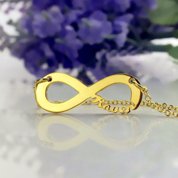 Solid Gold 18ct Infinity Name Necklace Solid Gold 18ct Infinity Name Necklace