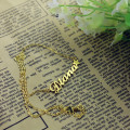 Personalised Carrie style name necklace with a star
