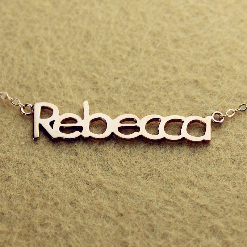 Rebecca-style personalised name necklace product image
