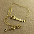 Personalised Carrie style name necklace with a star