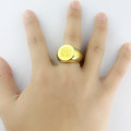 Engraved Circle Monogram Signet Ring Engraved circle monogram signet ring product image
