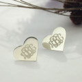 Personalised Monogram Stud Earrings Personalised monogram stud earrings product view