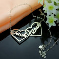 Two Heart Necklace Double heart necklace product image
