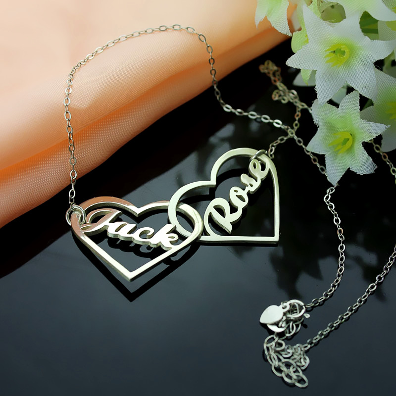 Two Heart Necklace Double heart necklace product image