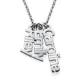 Vertical Name Necklace in Sterling Silver Vertical personalised name necklace in sterling silver
