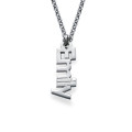 Vertical Name Necklace in Sterling Silver Vertical personalised name necklace in sterling silver