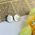White Gold Monogram Earrings White gold monogram earrings product view