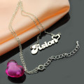 White Gold Nameplate Necklace White gold nameplate necklace