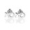 XO Silver Earrings