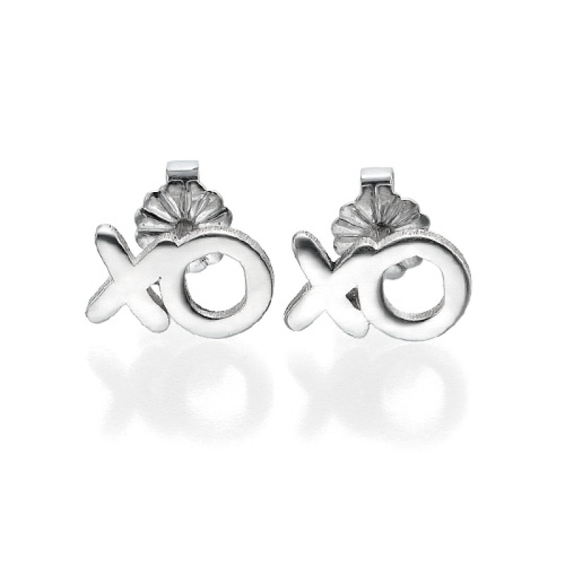 XO Silver Earrings XO silver stud earrings