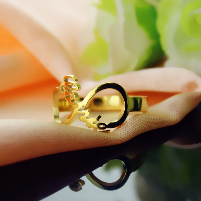 Custom Infinity Name Ring Custom infinity name ring product image