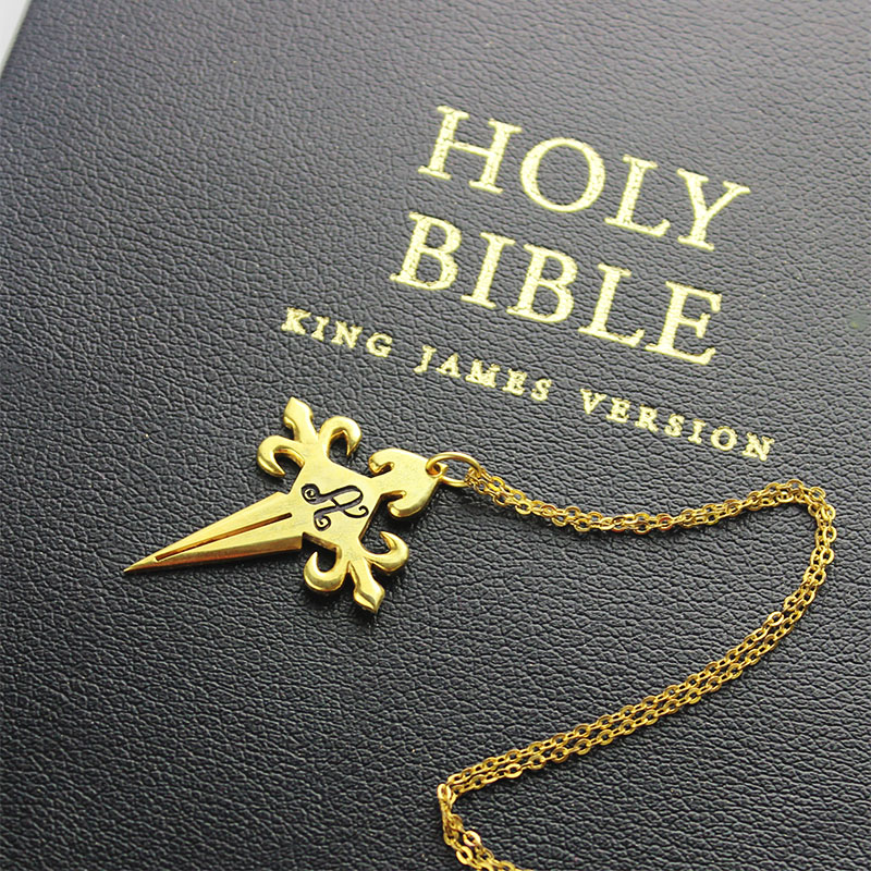 St James Cross Initial Necklace St James cross initial necklace gallery image