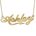 18ct Gold Plated Silver Coca Cola Font Name Pendant Personalised 18ct gold plated Sterling Silver Coca Cola font name pendant