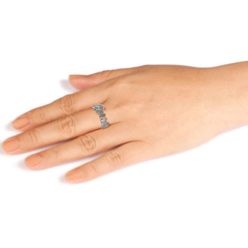 Personalised Silver Cut Out Ring Personalised Silver Cut Out Ring